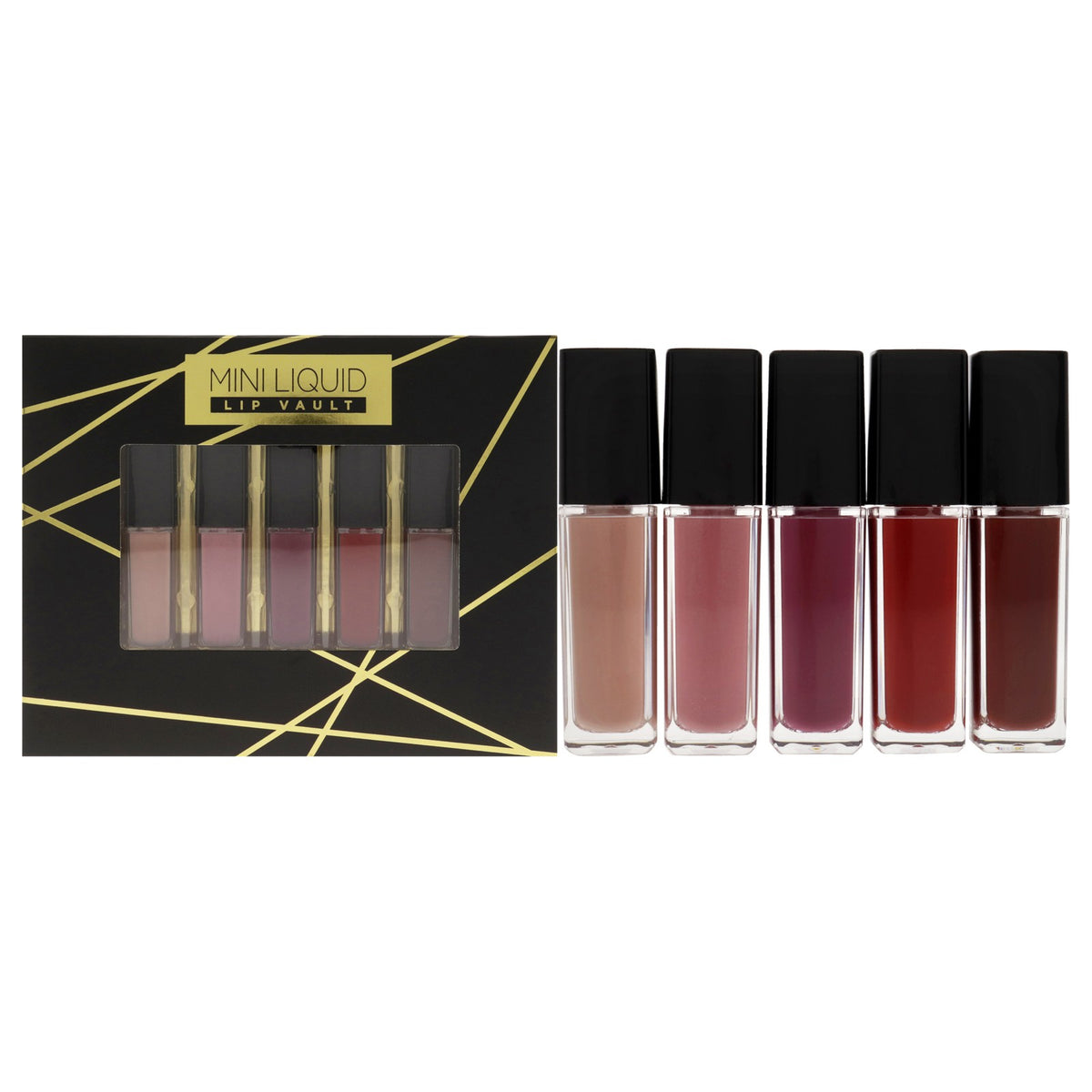 Mini Liquid Lipstick Vault Set - Long Wear, Hydrating, High Pigment
