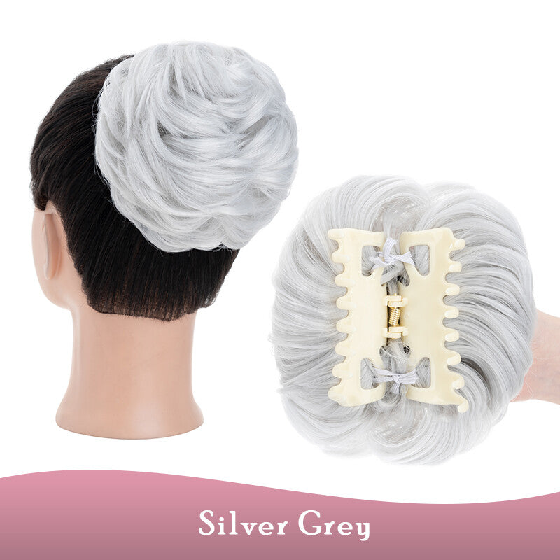 Clip-On Messy Bun Hair Piece Extension for Natural Updos - Blonde