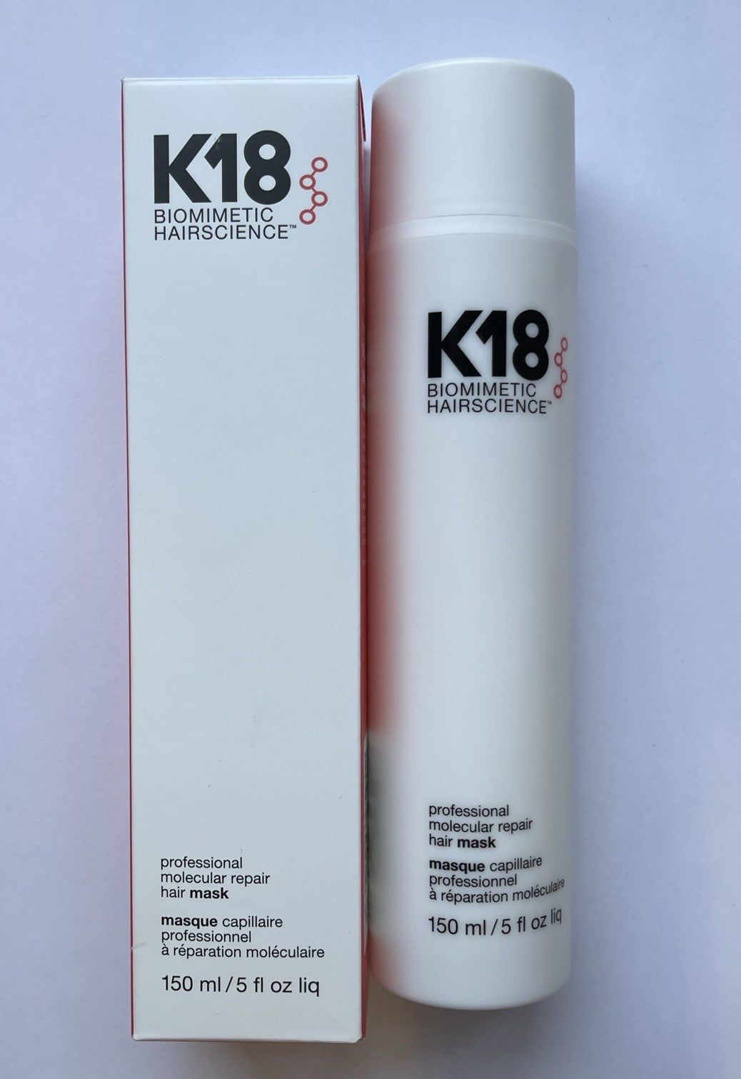 K18 Biomimetic Molecular Repair Hair Mask 150ml - Damage & Color Treatment