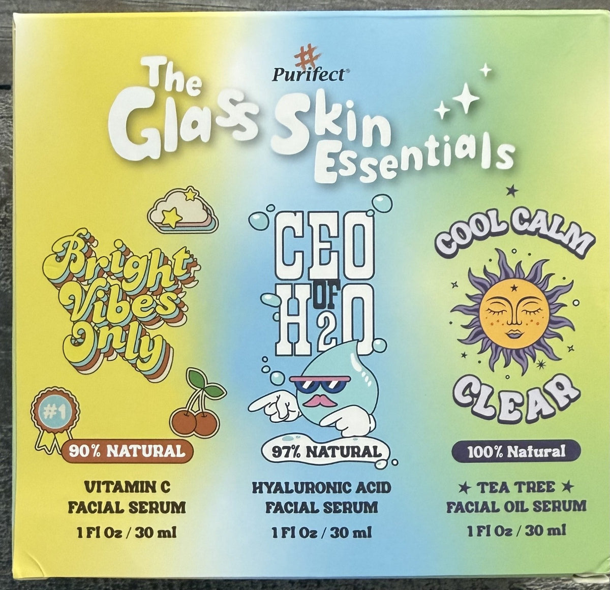 Glass Skin Essentials Set - Hydrating Skincare Kit with 3 x 30ml