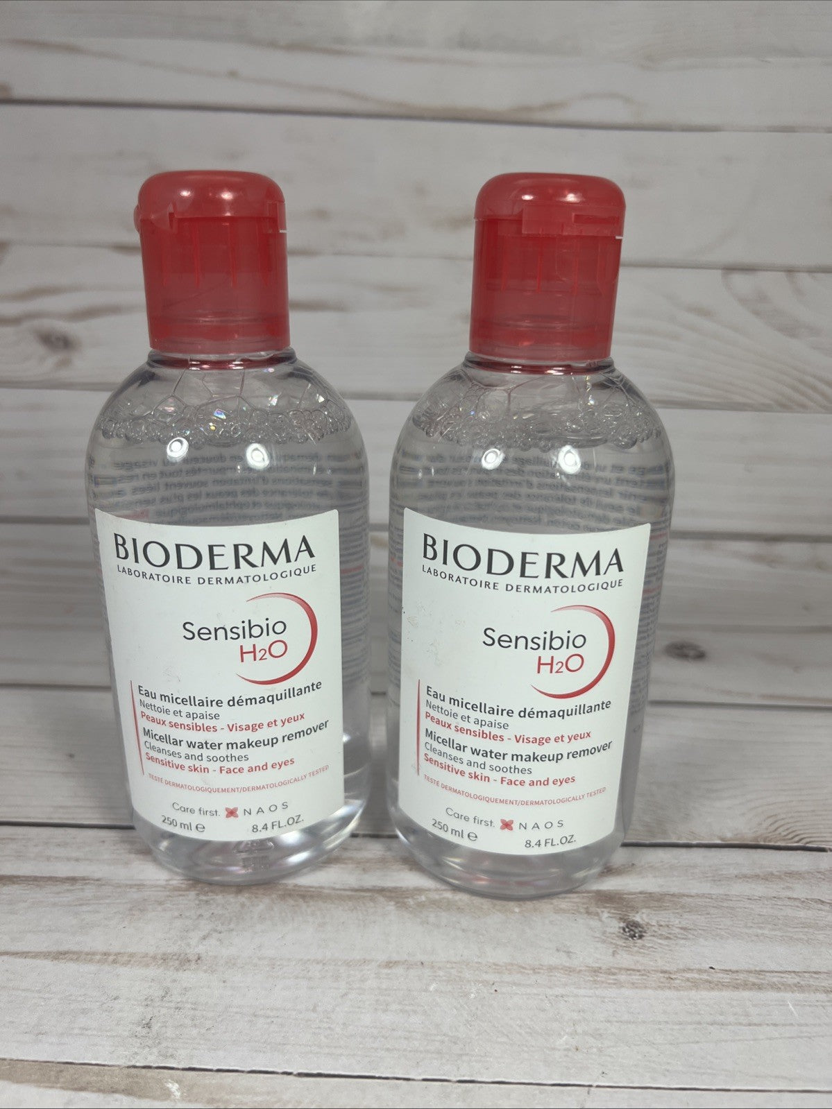 Bioderma Sensibio H2O Micellar Water for Sensitive Skin - Makeup Remover - 2 Bottles