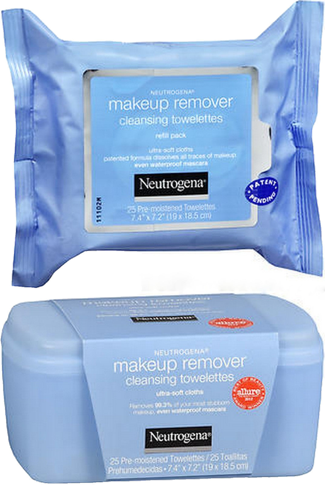 Makeup Remover Cloths Set - 50 Pre-Moistened Towelettes for Face & Eyes