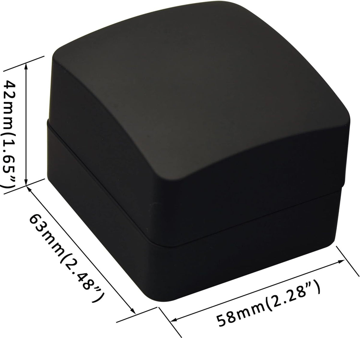 LED Black Jewelry Box for Earrings - Matte Finish & Storage
