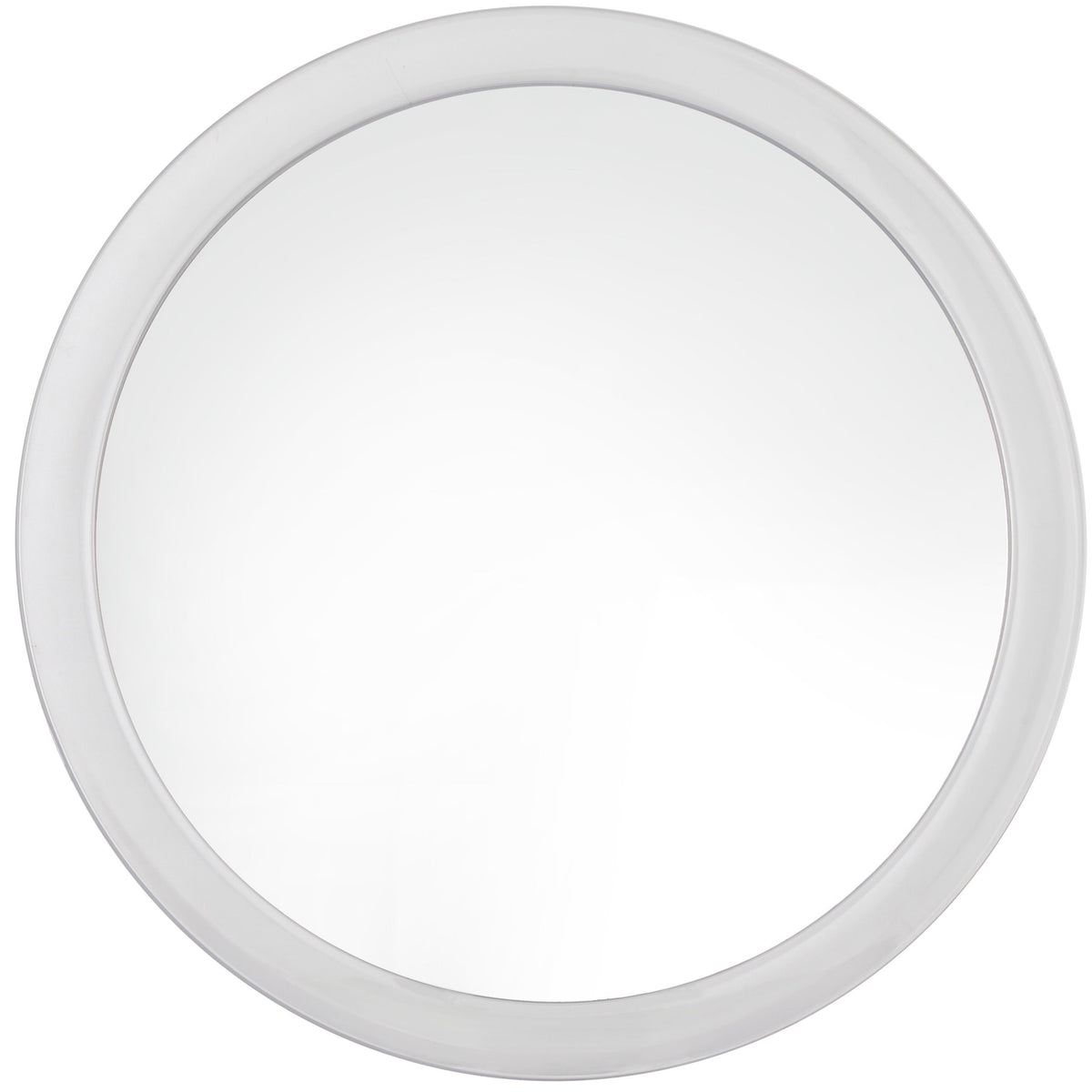10X Magnifying Bathroom Mirror with Suction Cup - Modern Round Design