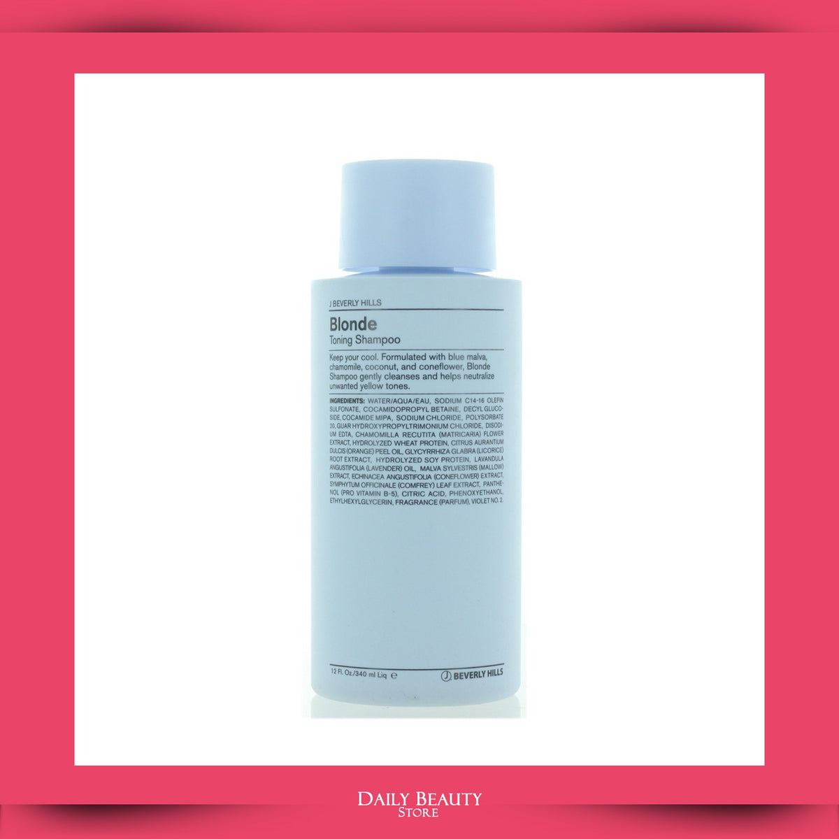 Blonde Toning Shampoo for Blonde Hair - Moisturizing & Refreshing 340ml