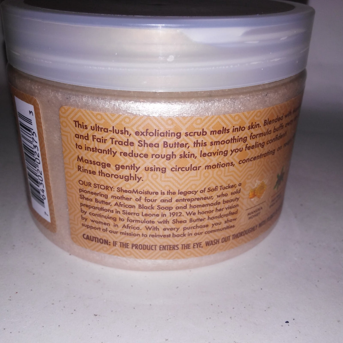 Shea Moisture Manuka Honey Soothing Creme Body Scrub 11.3oz