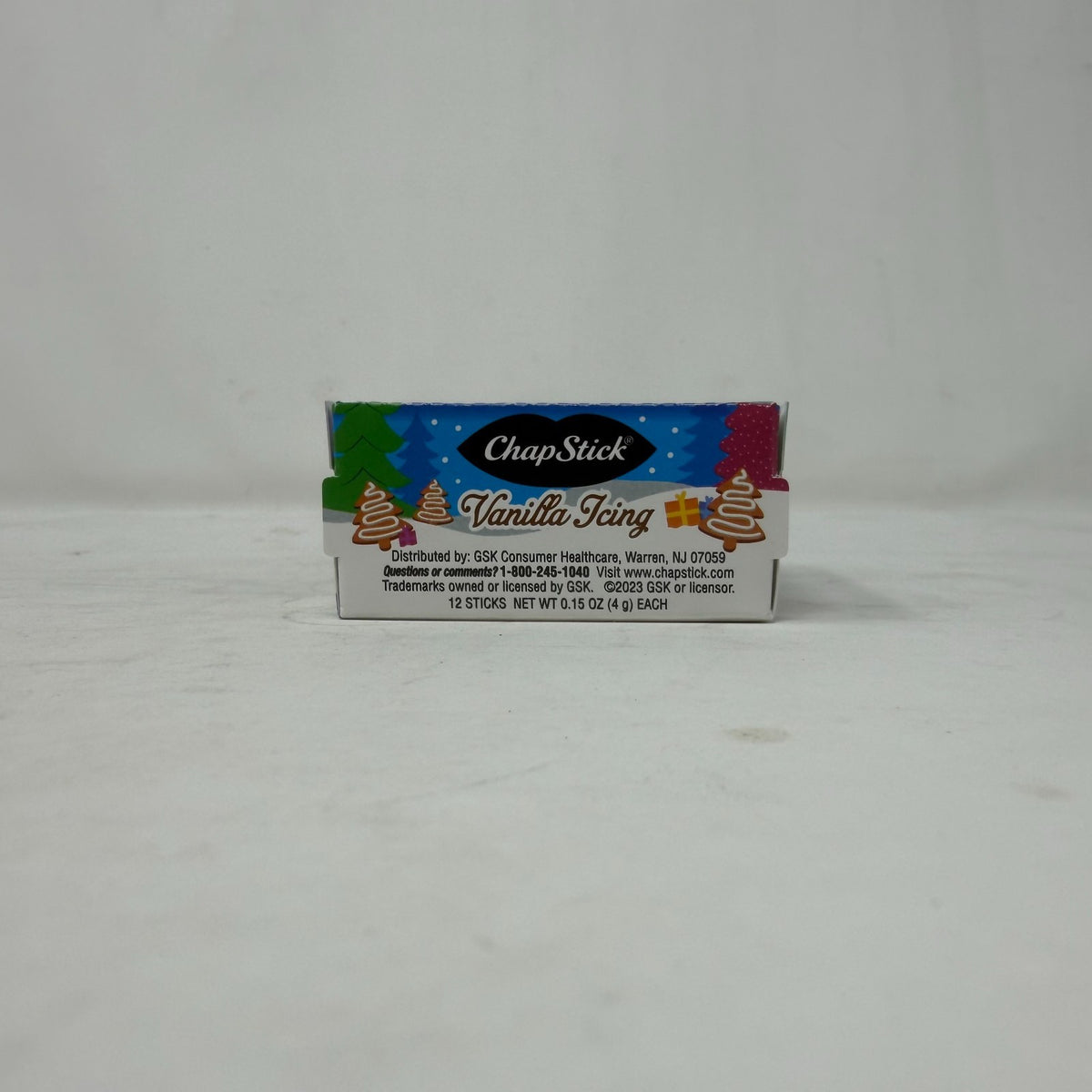 12-Pack Vanilla Icing Lip Balm Set - Holiday Collection, 0.15oz