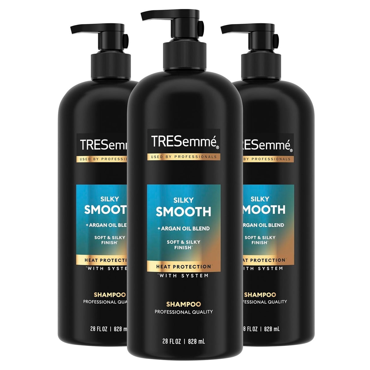 Anti-Frizz Moisturizing Shampoo with Argan Oil - 3 Bottles of 28 Fl Oz