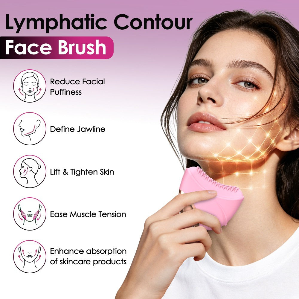 Lymphatic Face Brush Heated Vibrating Massager for Face & Body Sculpting