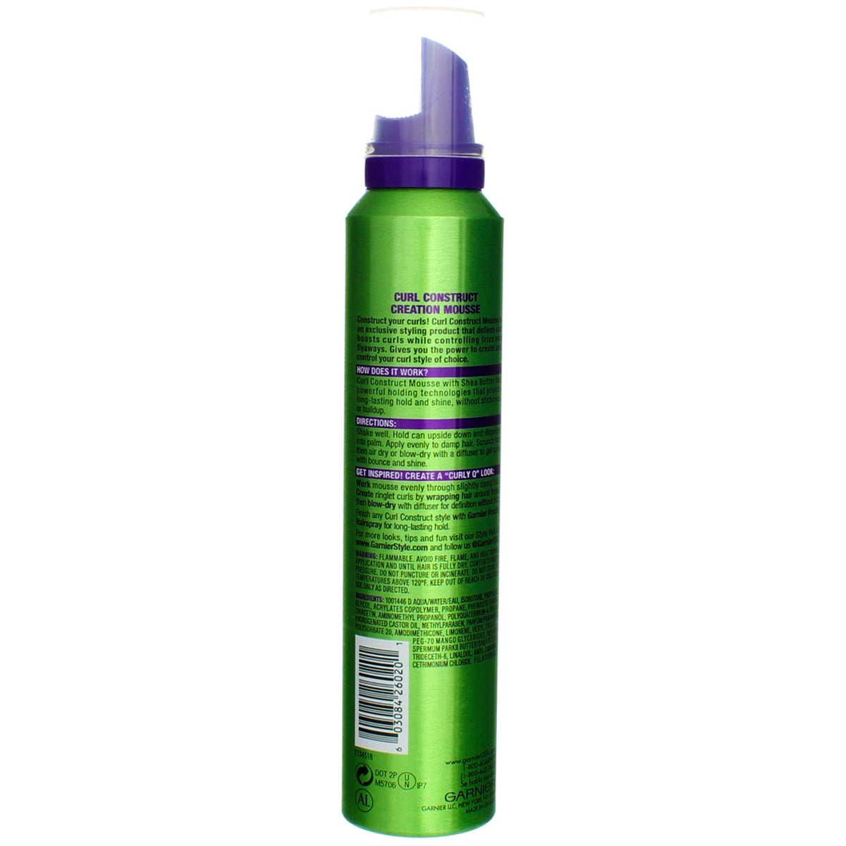 Garnier Fructis Curl Construction Mousse, 6.8 oz (6-Pack)