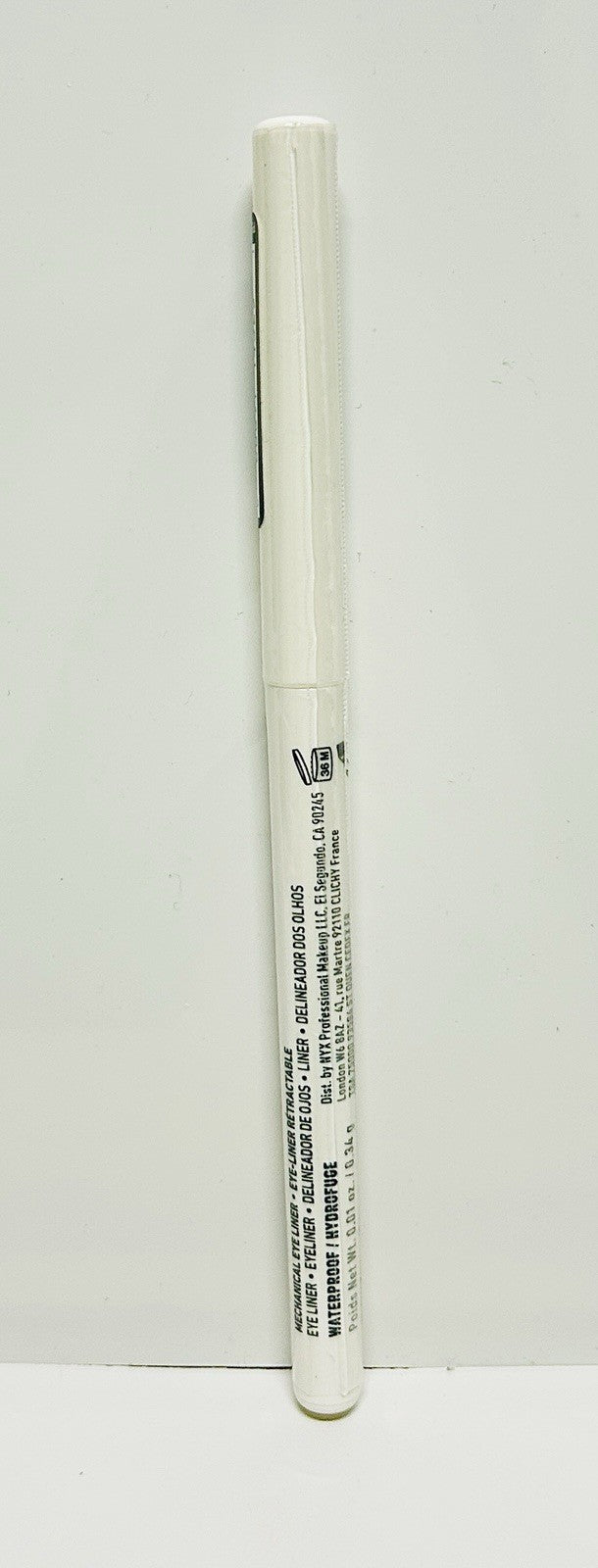 retractable eye liner pencil in white - 36 hour wear, waterproof