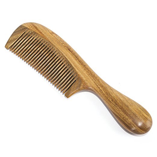 Natural Wooden Pocket Comb for Hair and Beard - Anti-Static & Portable Grooming Tool