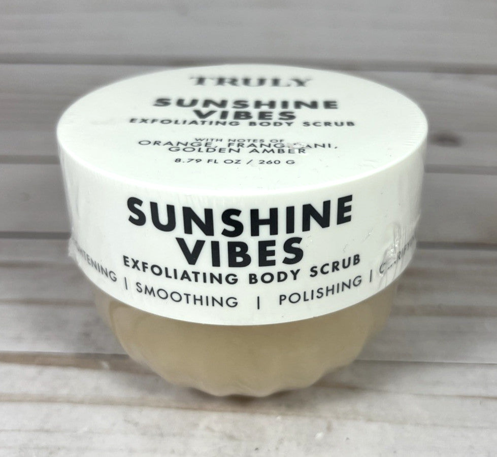 Truly Sunshine Vibes Orange Amber Brightening Exfoliating Body Scrub