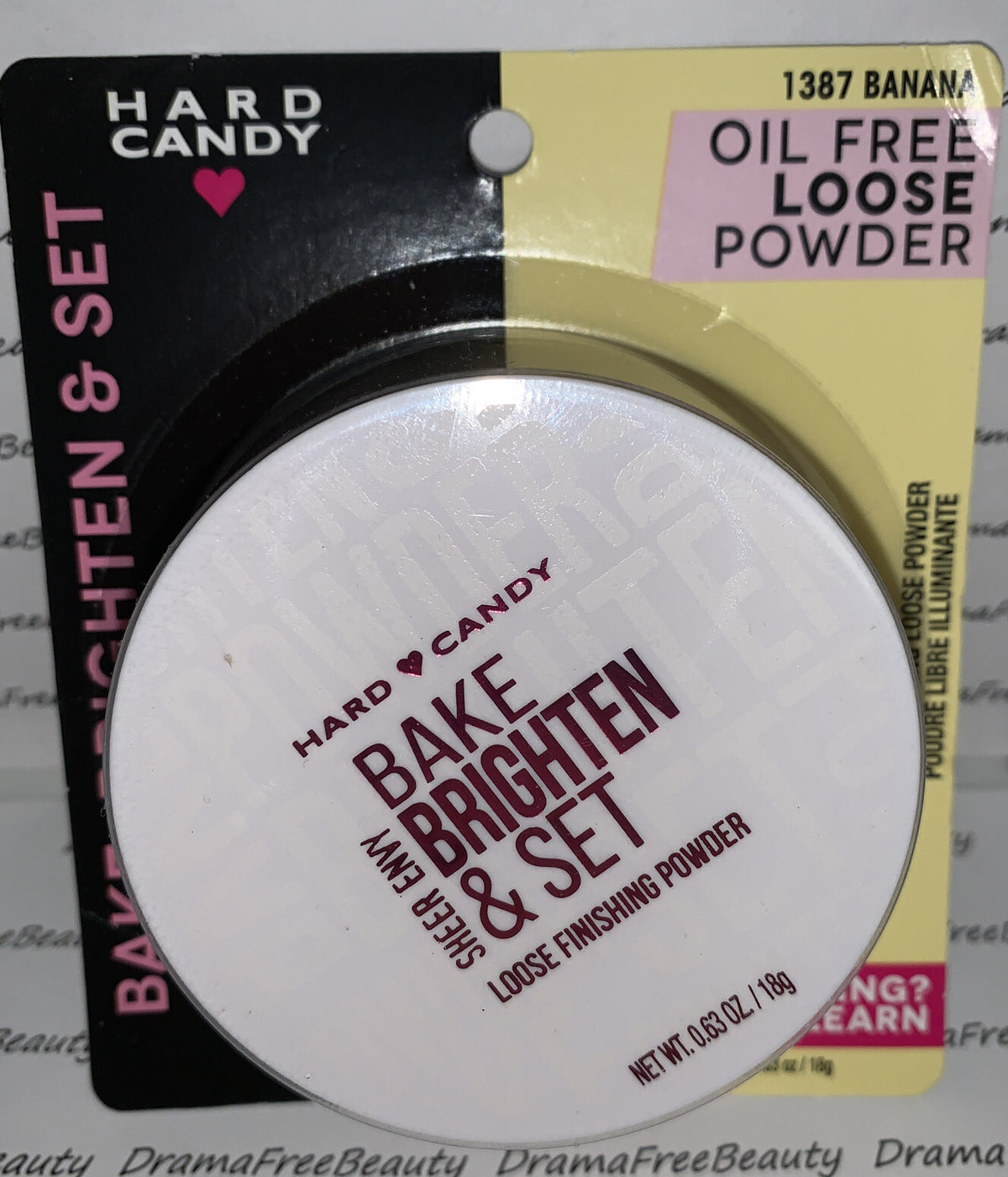 Loose Brightening Face Powder in Banana - Oil-Free Makeup Setting & Baking Powder