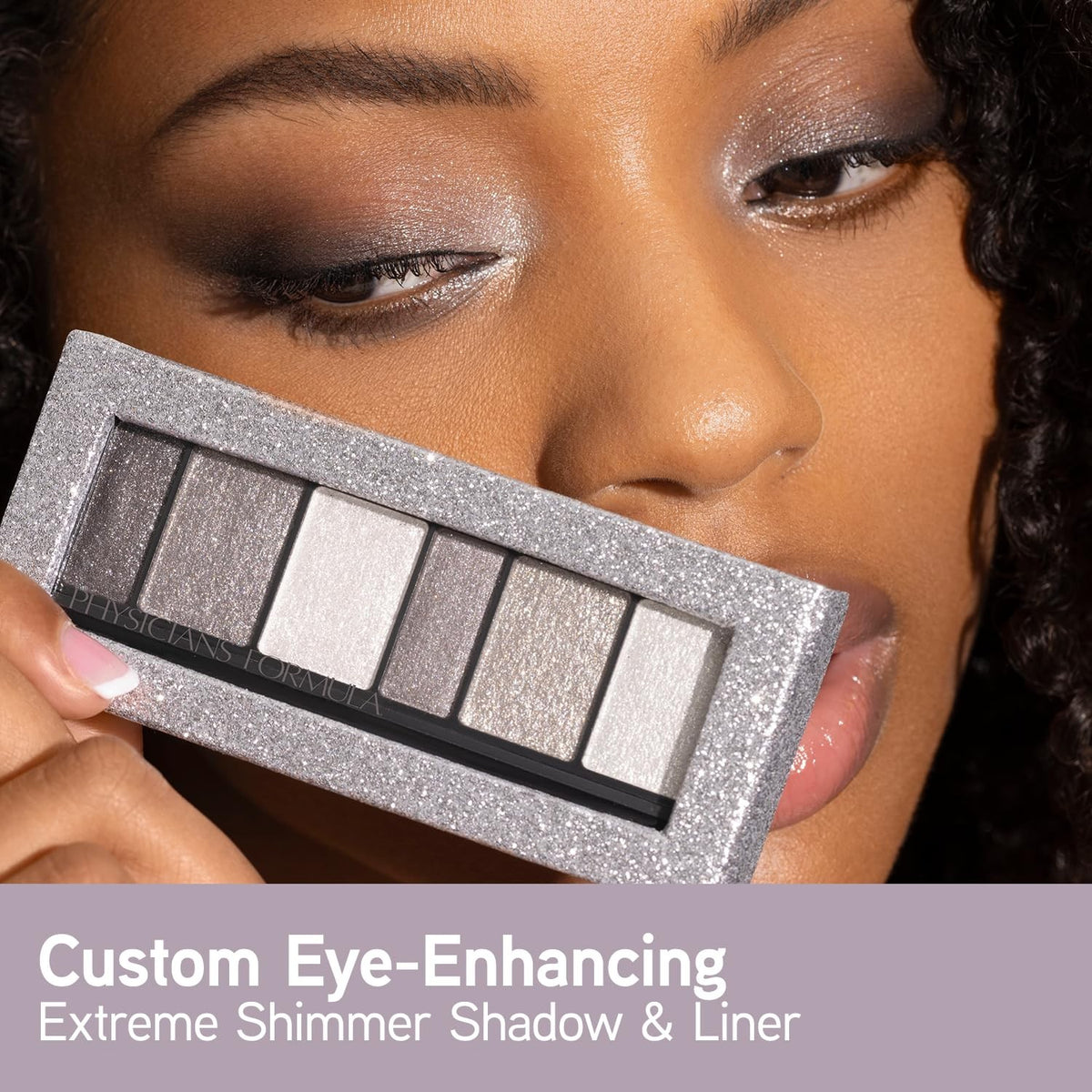 Hypoallergenic Eyeshadow Palette with 6 Shimmer Smoky Shades - Long-Wear Makeup