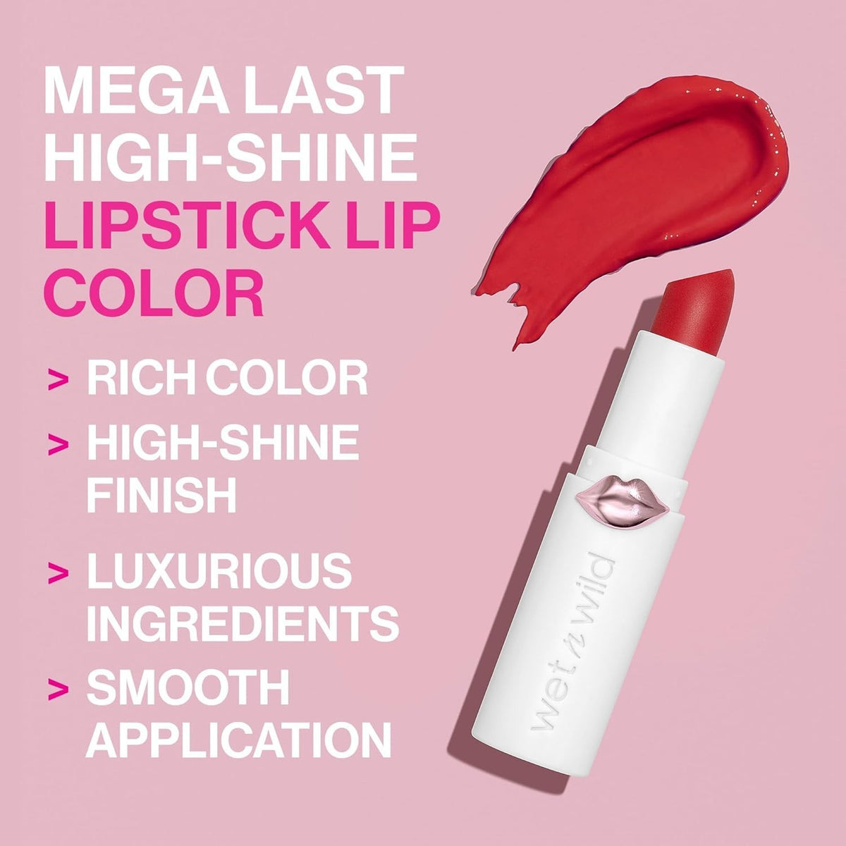Cruelty-Free High-Shine Lipstick in Mad for Mauve - Buildable, Nourishing Color