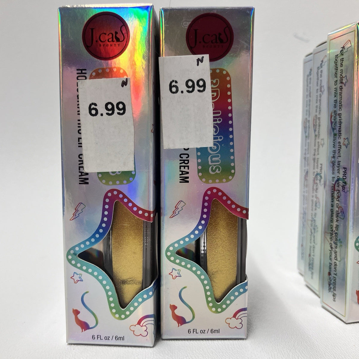 27-Piece Lip Gloss Set - Holographic, Cream, 6ml Each, Multiple Colors