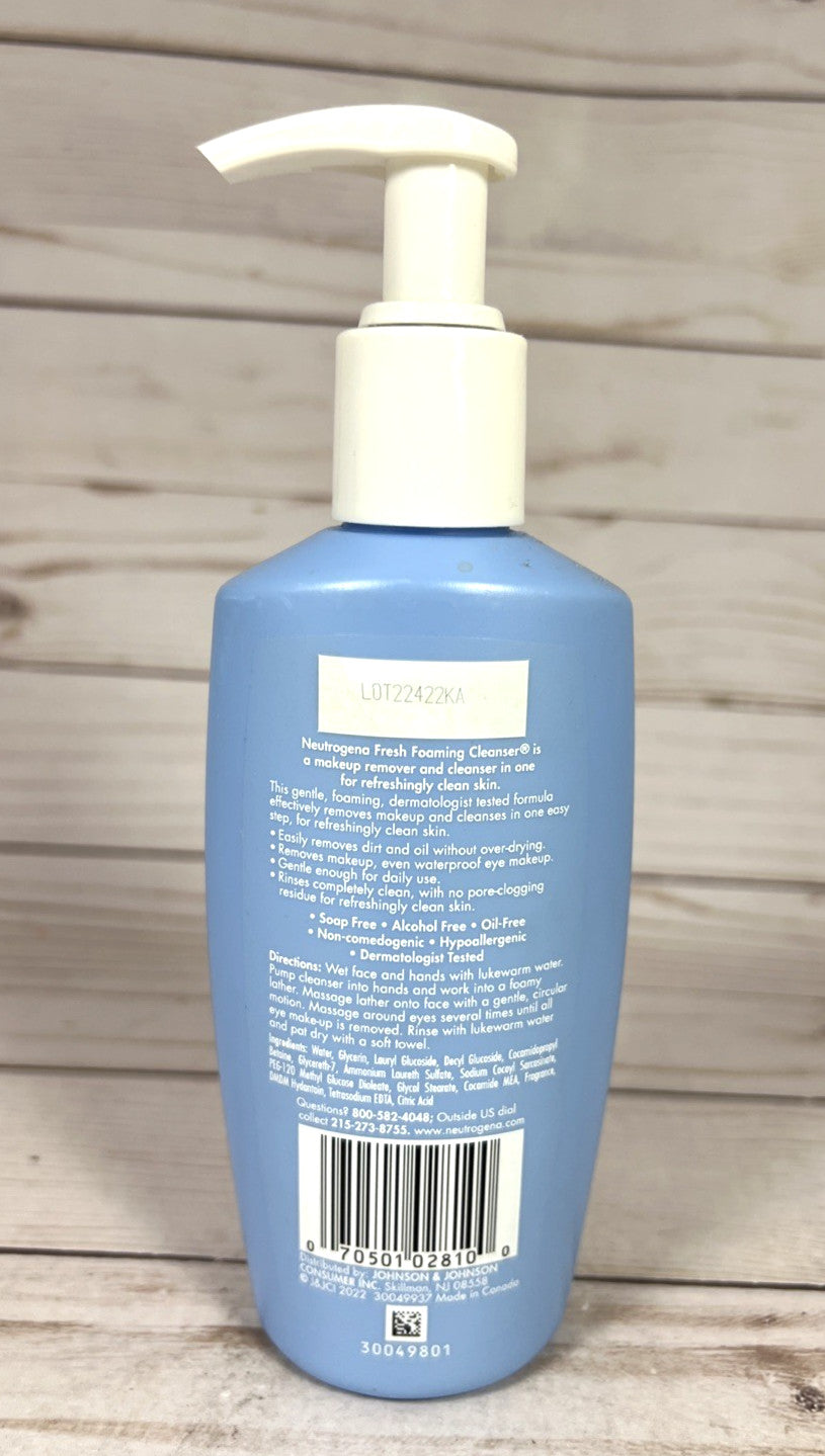 Neutrogena Fresh Foaming Cleanser Makeup Remover 6.7oz Original Formula