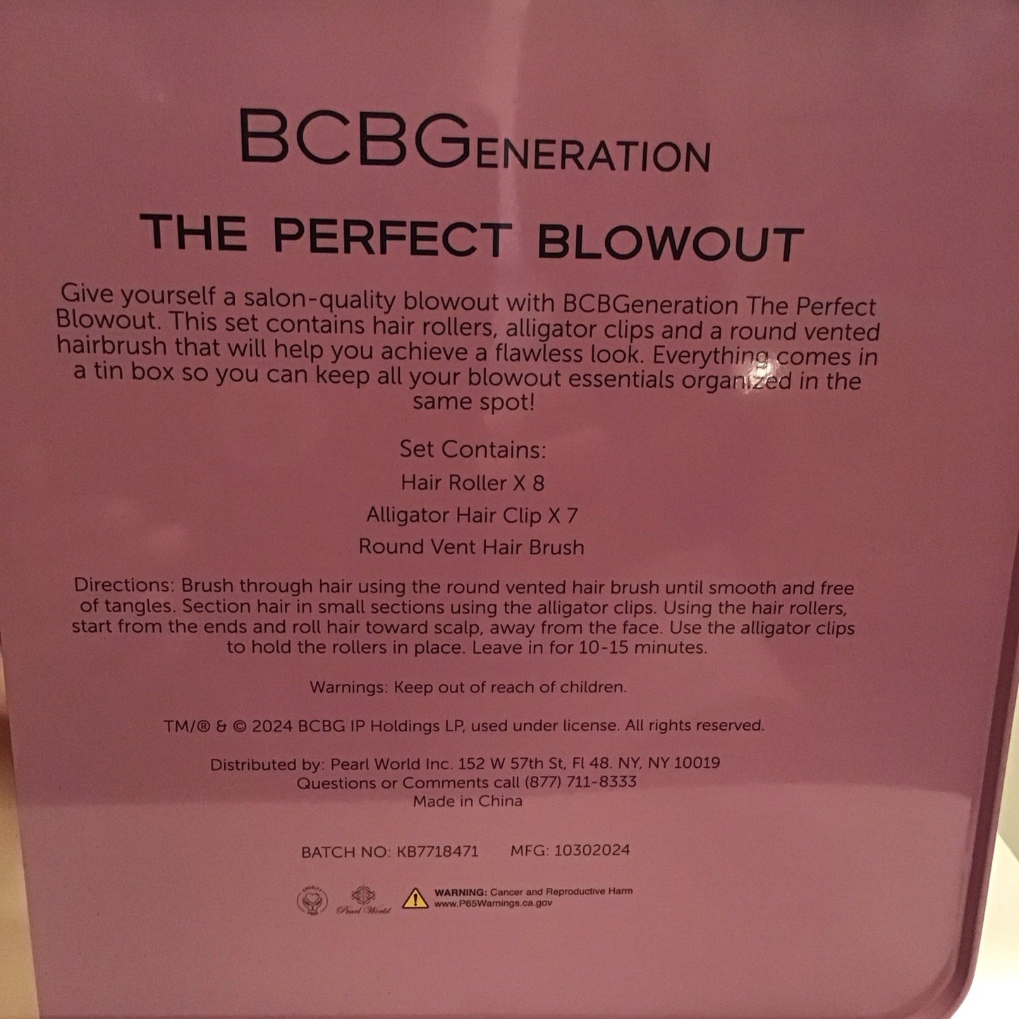 Hair Styling Kit with Rollers, Clips & Brush - Hair Care Accessories
