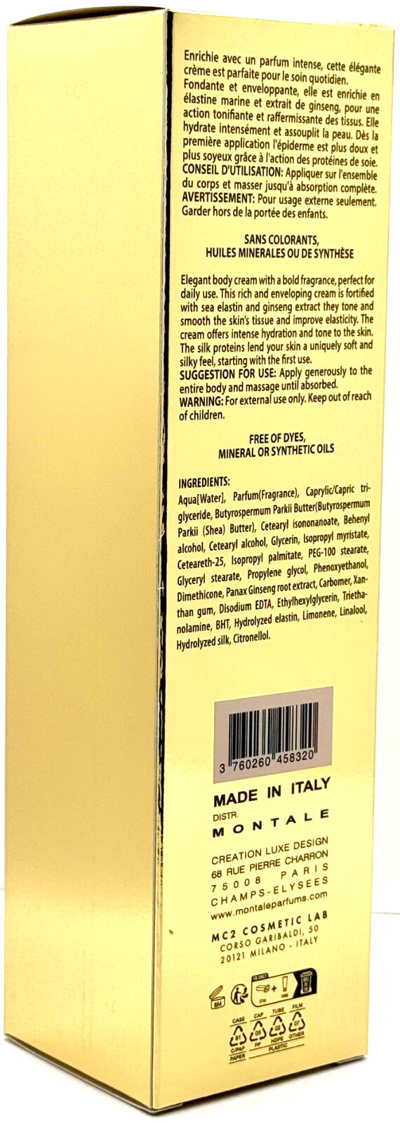 Montale Arabians Tonka Body Cream 5.07 oz