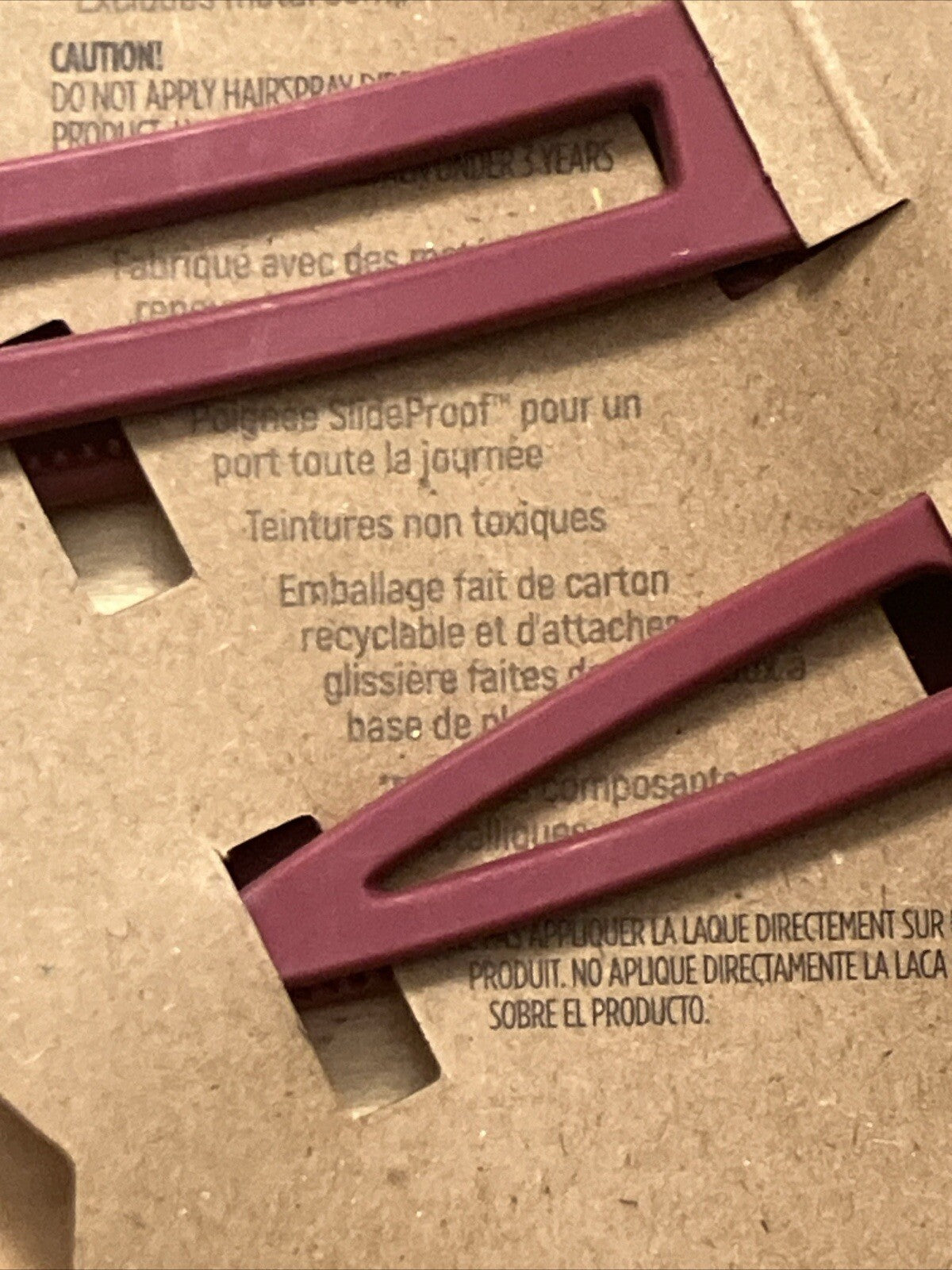 Goody Planet Hinge Clips Renewable Plant Based Wood Pink Lot Of 5