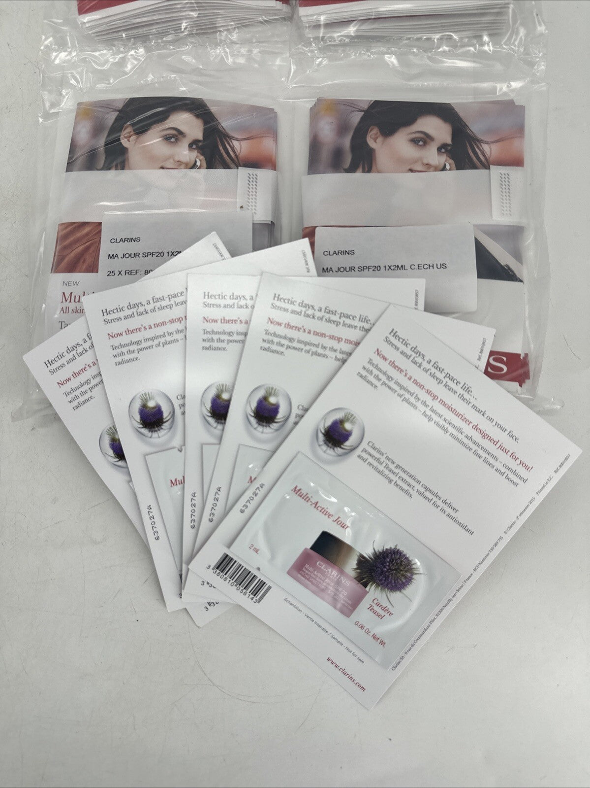 Clarins Multi-Active Jour Day Cream - 50 x 2mL Travel Packets
