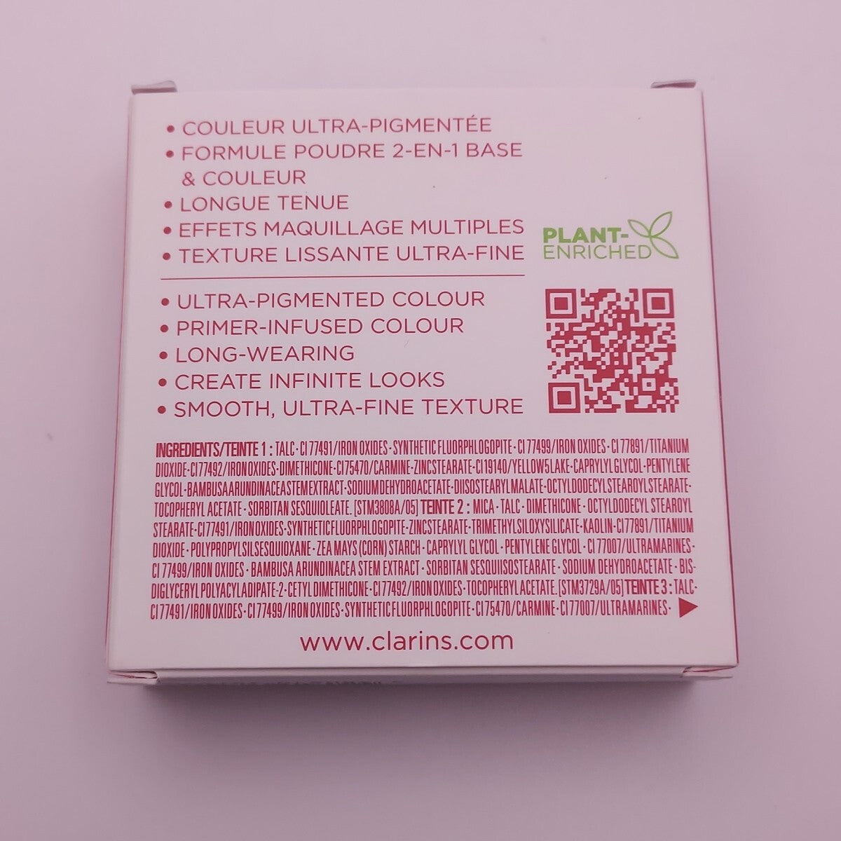 Clarins Ombre 4 Couleurs Eyeshadow Palette - Long Lasting & Intense 03 Flame Gradation