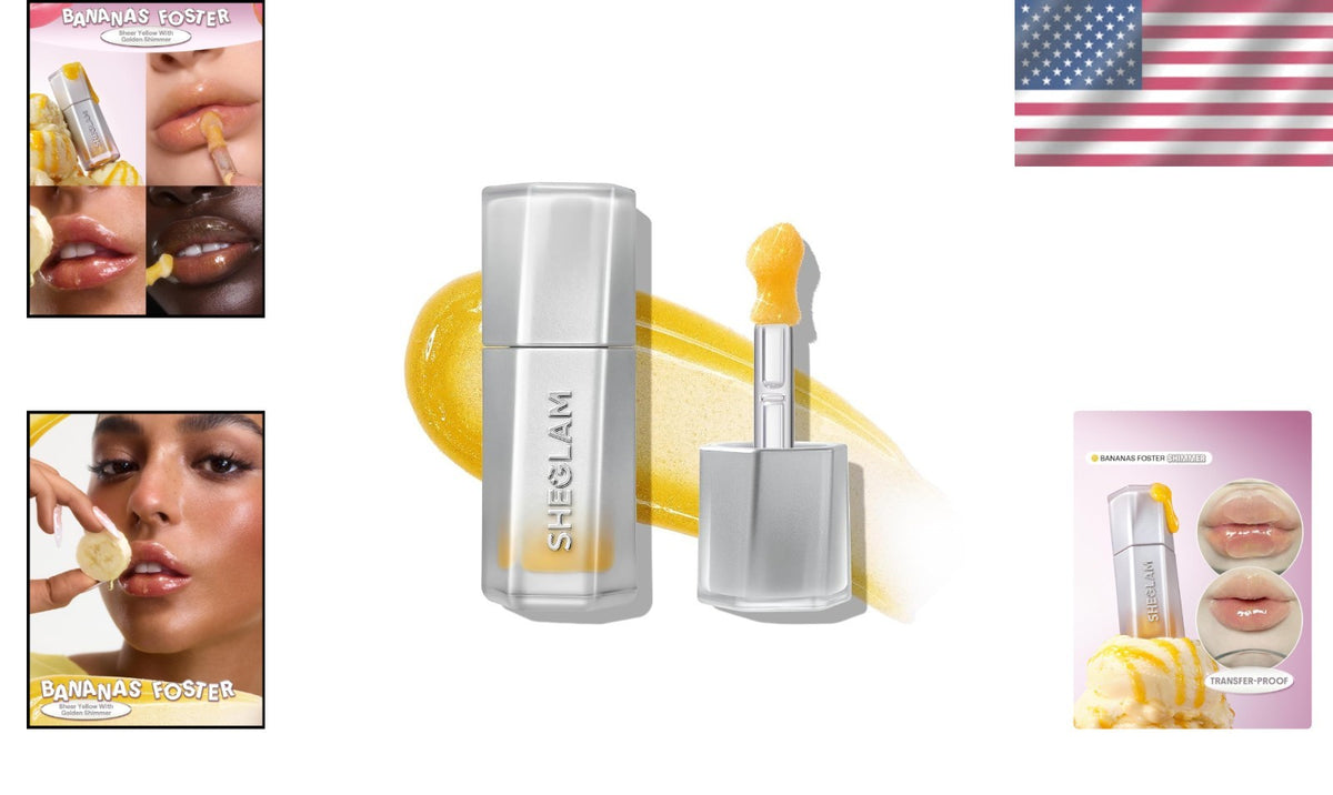 High Shine Transfer-Resistant Lip Gloss - Luxurious Bananas Foster
