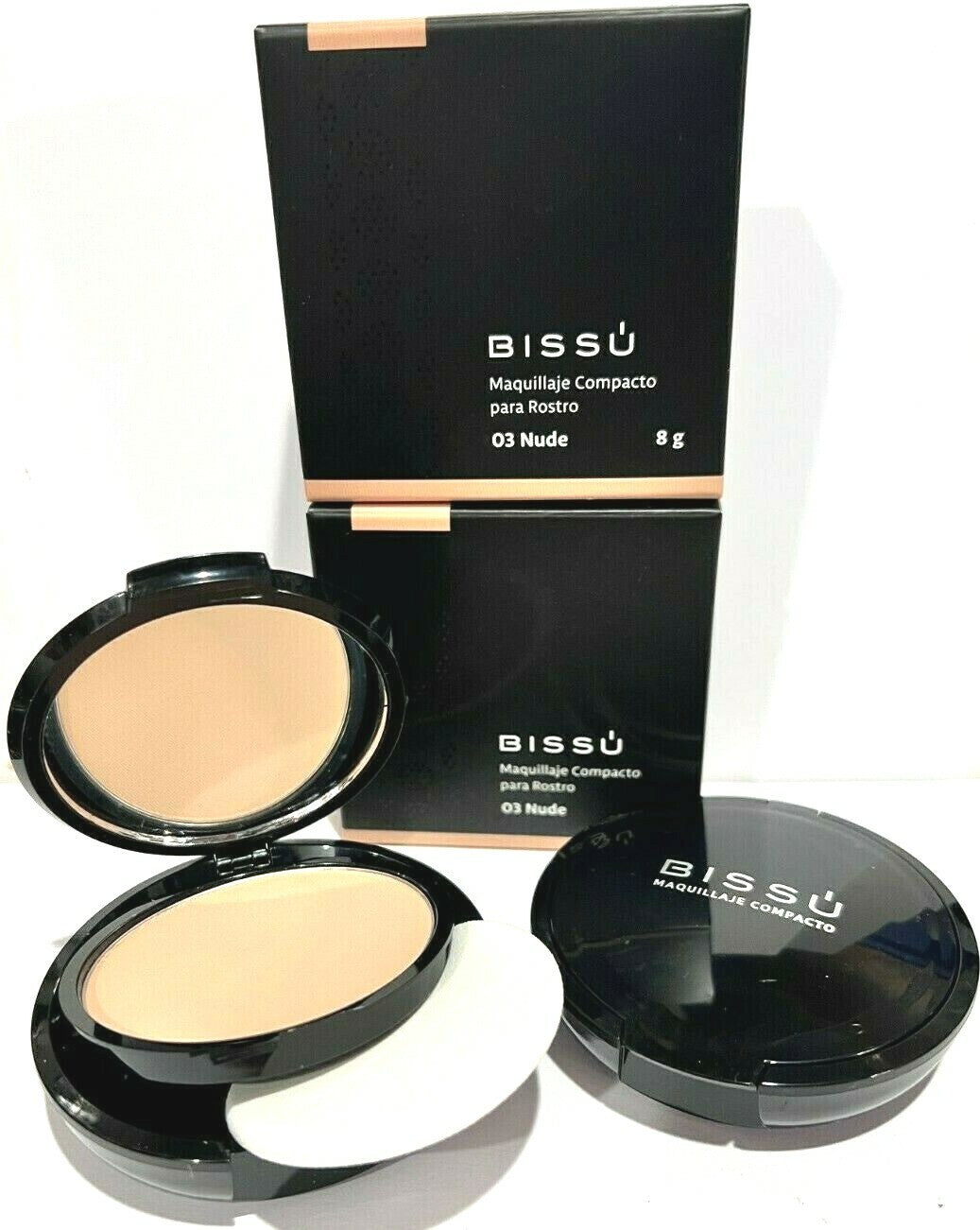 Semi-Matte Face Powder Nude 03 - 2 Pack Natural Finish Makeup