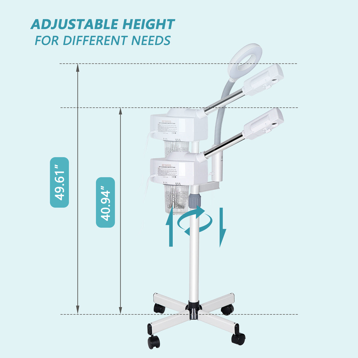 Portable Ozone Facial Steamer for Skin Care Salon Spa Equipment