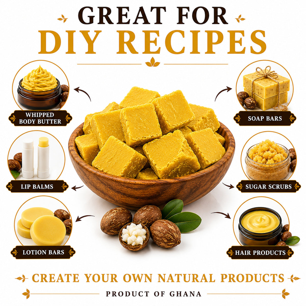 African Black Soap Paste & Shea Butter Combo Set - Natural Skin Care 8 oz
