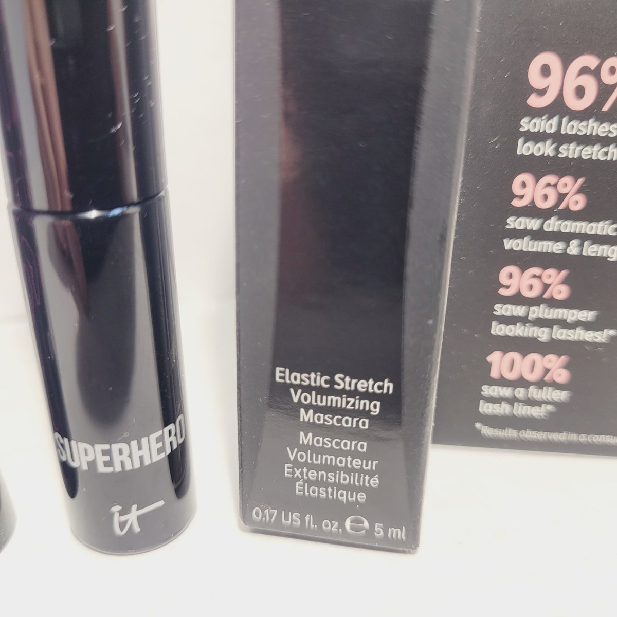 2-Piece Volumizing Mascara Set - Superhero Elastic Black Lash Boost