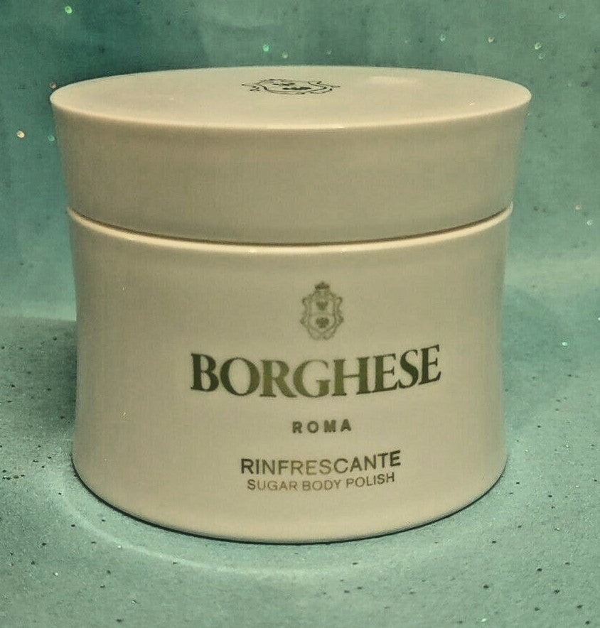2 x Borghese Roma RINFRESCANTE Sugar Body Polish Scrub Exfoliator Dry