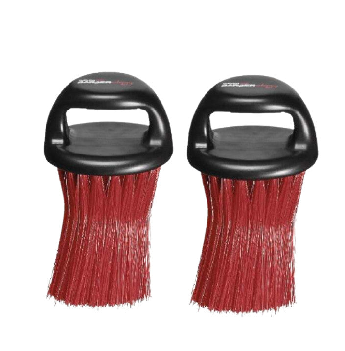 Neck Duster Brush Set - 2 Piece Hair & Hairline Cleaning Tools in Multiple Colors
