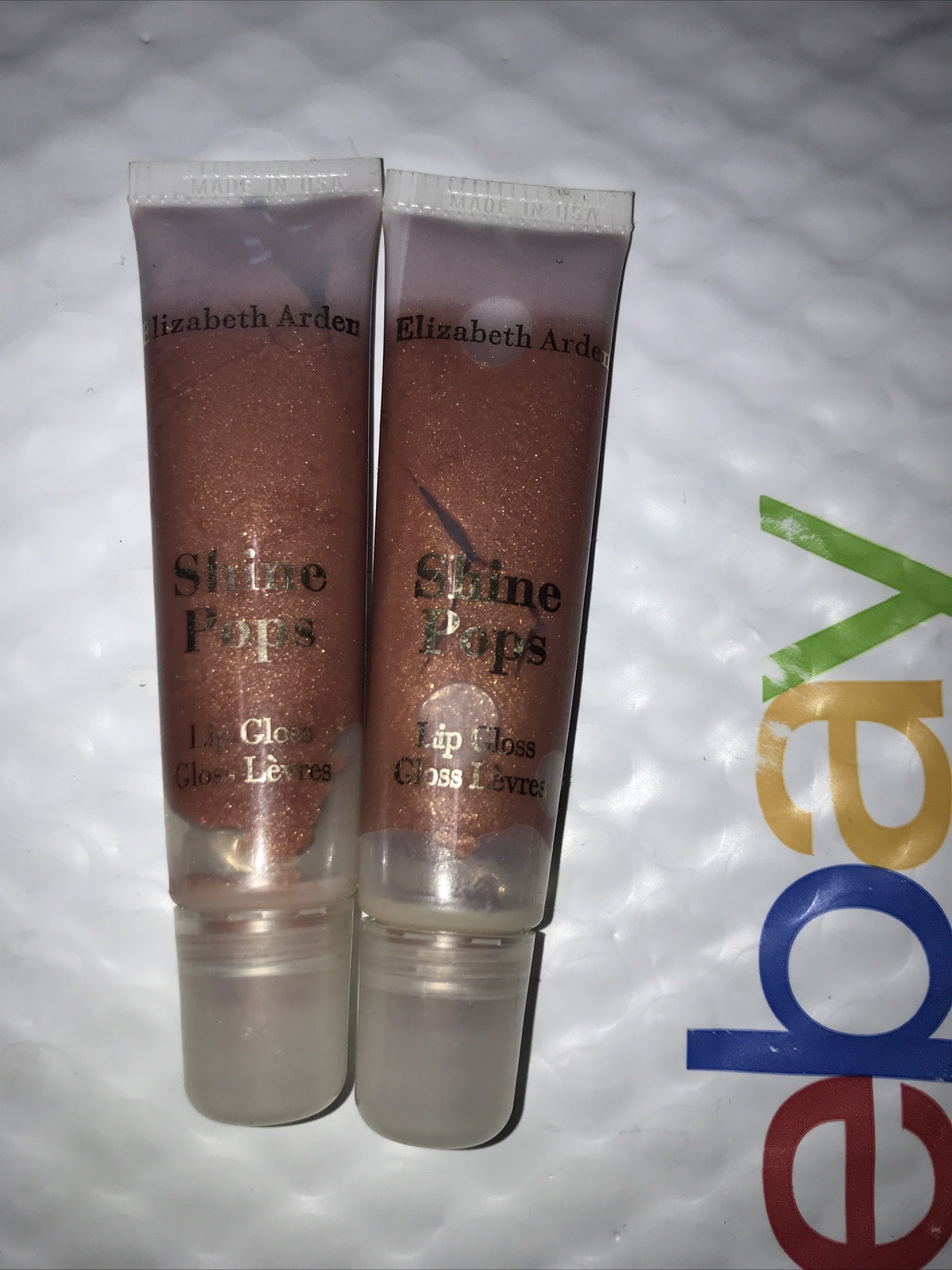 Elizabeth Arden Shine Pops Lip Gloss Set - Unsealed BLAZE 2 Tubes