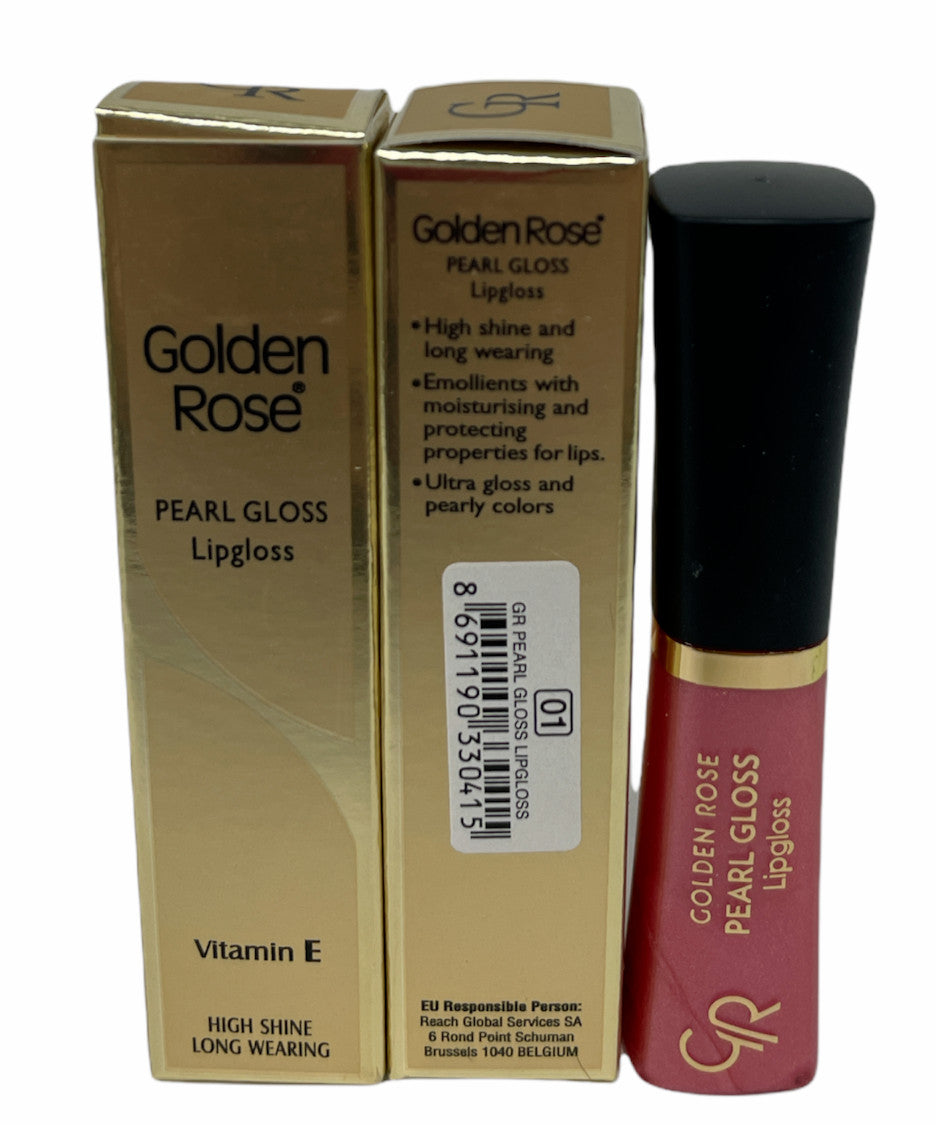 Pearl Gloss Lipgloss with Vitamin E – 8mL, Lot of 2 You Pick! (Golden Rose)