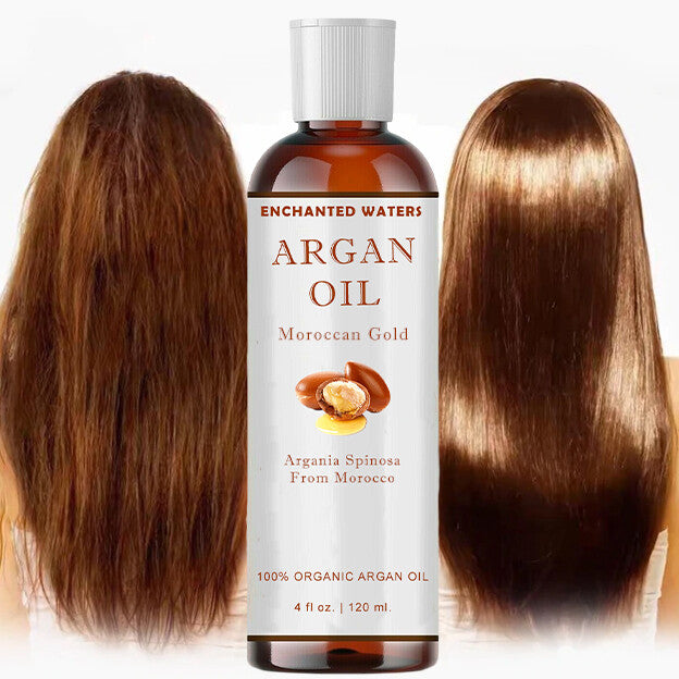 Pure Moroccan Argan Oil for Hair Skin Nails - 100% Natural Unrefined Virgin Oil