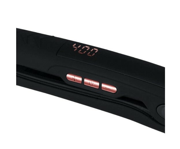 Professional 1-Inch Titanium Ceramic Hair Straightener Flat Iron with Vibrating Plates
