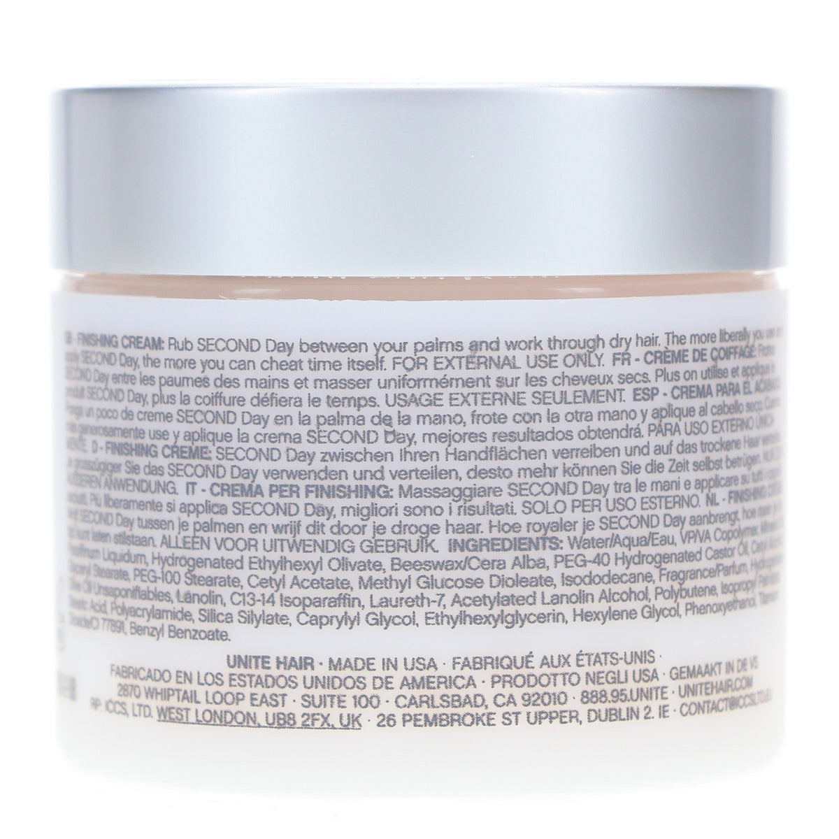 Hair Second Day Finishing Cream - Moisturizing Thermal Protectant 2 oz