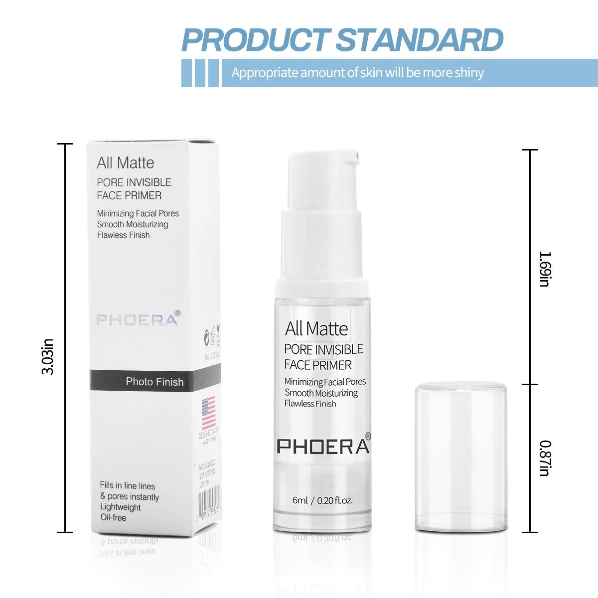 Face Primer for Makeup, Hydrating Long-Lasting Matte Base