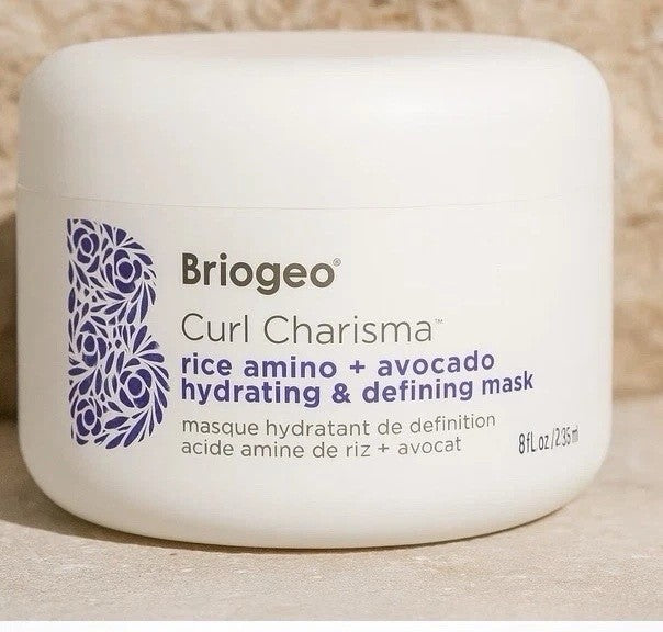 Hydrating Curl Mask with Rice Amino & Avocado - 8oz. for Curly Hair