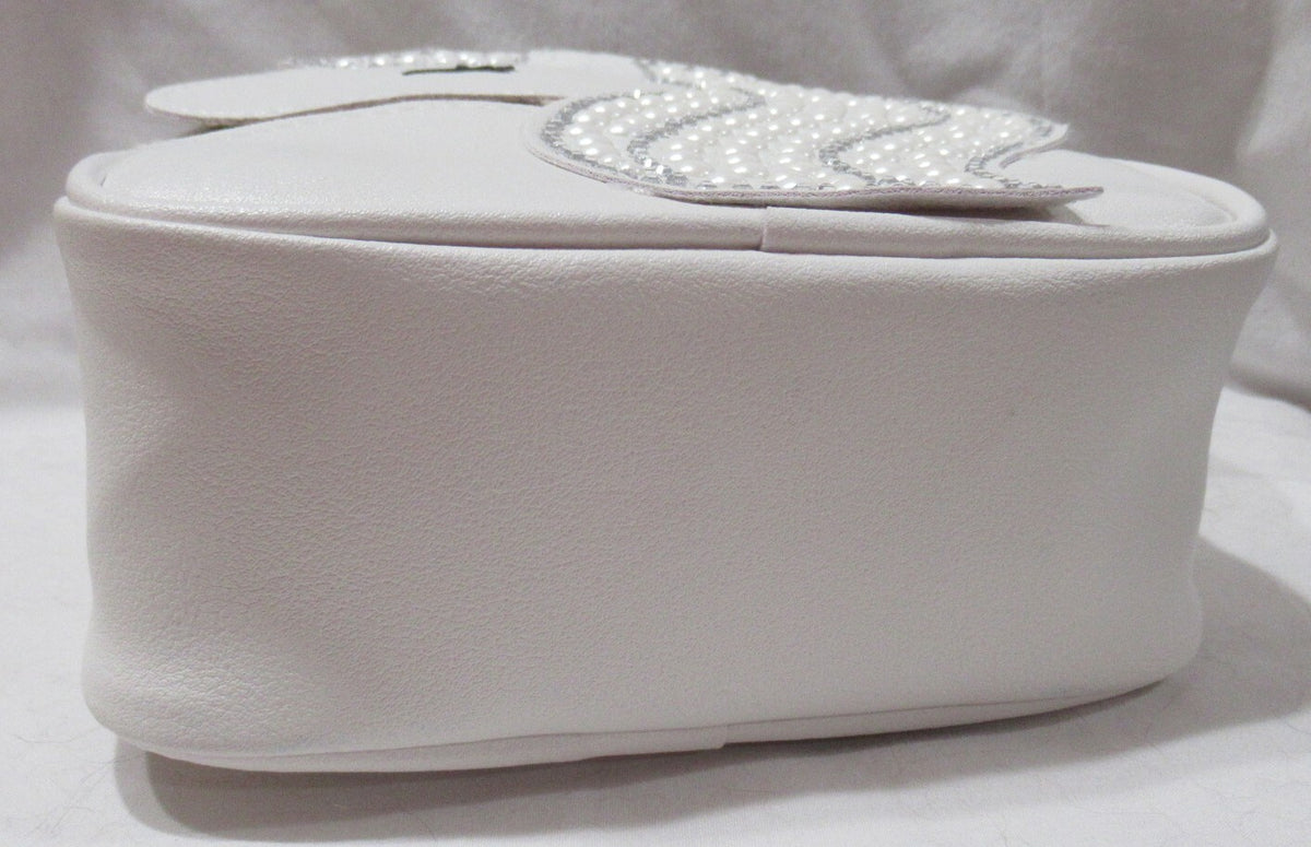 Unicorn Cosmetic Backpack Bag with Glitter Bling and Strap - Empty Purse