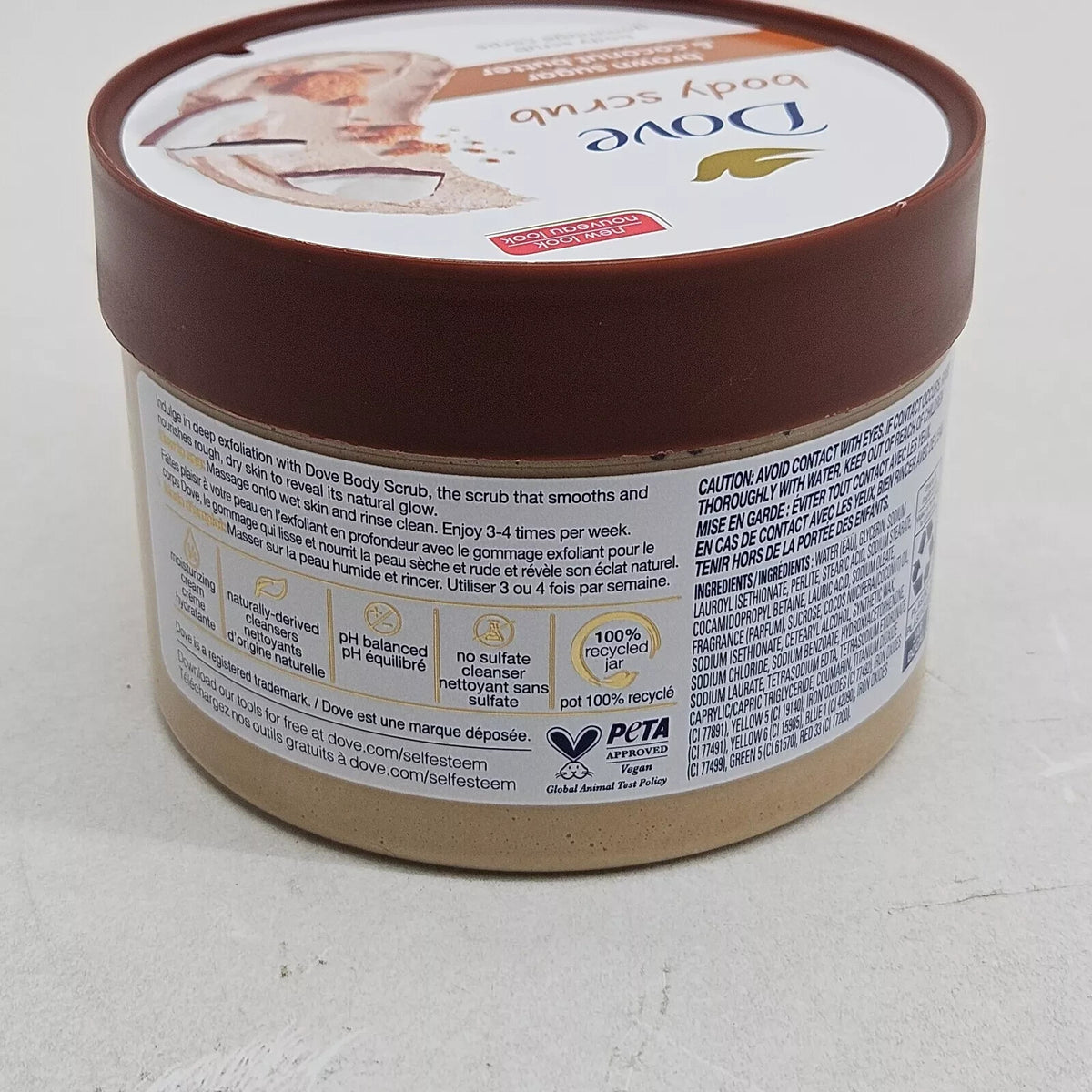 Dove Brown Sugar & Coconut Butter Gommage Corps Body Scrub 2PK x 10.5