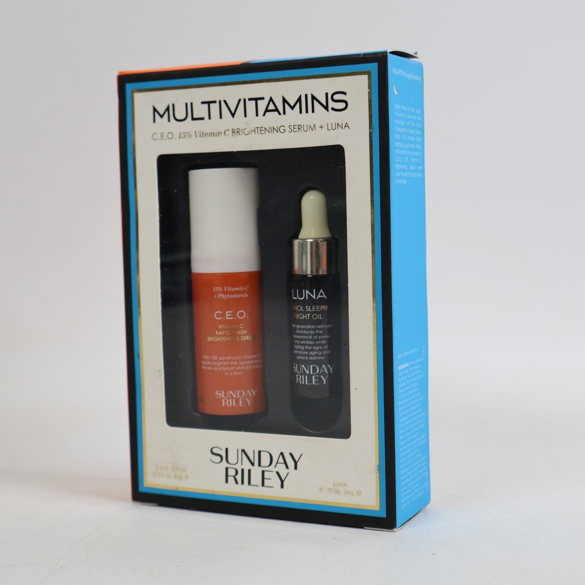 Multivitamins Skin Care Set with Brightening Serum & Luna