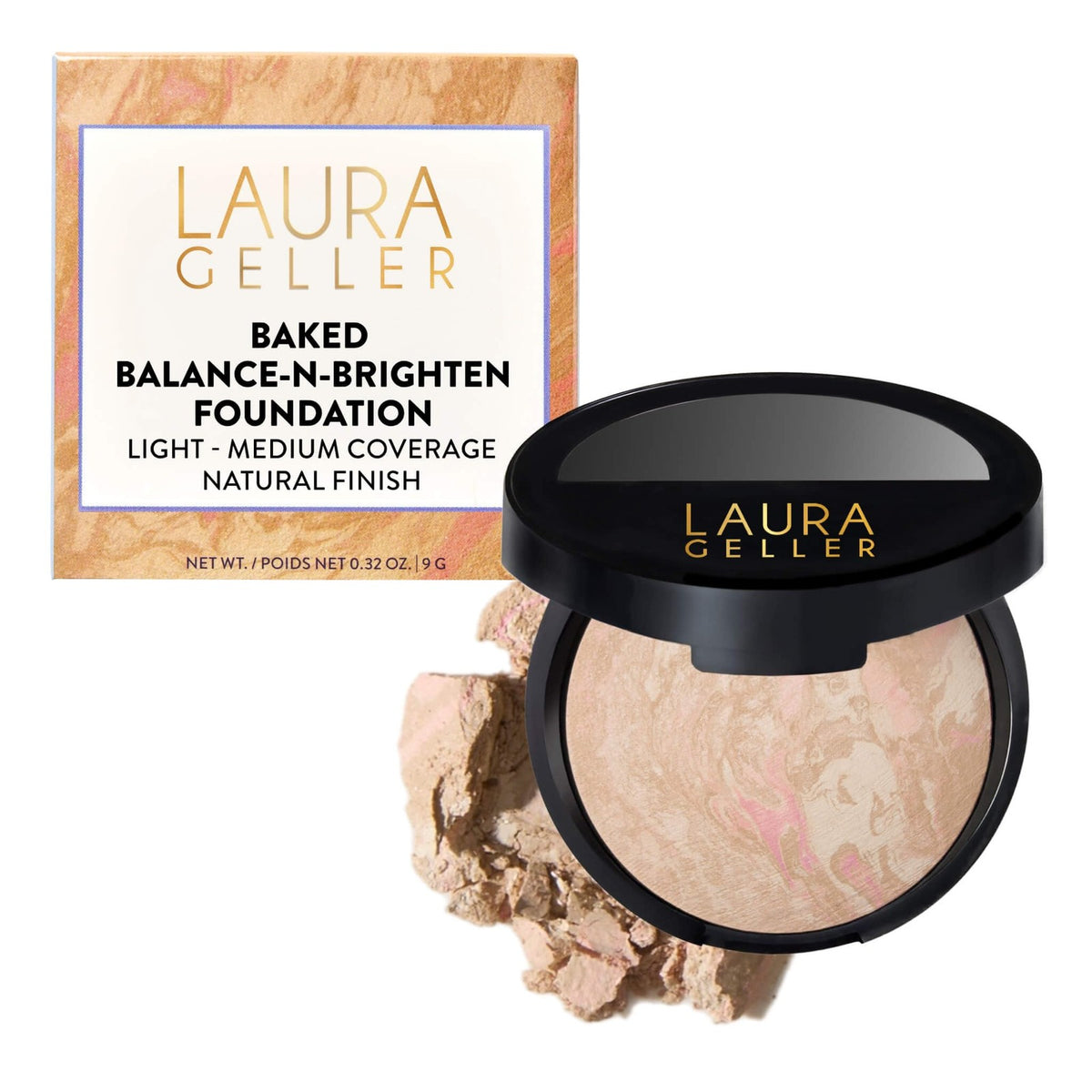 Baked Powder Foundation for Mature Skin - Self-Adjusting, Long-Wear, 0.32 oz