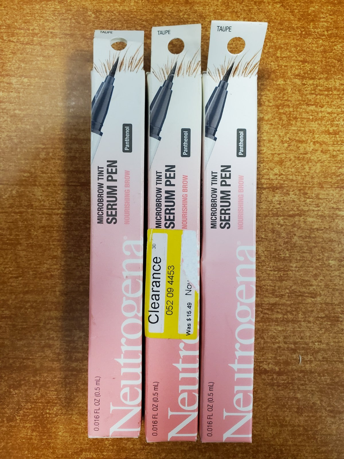 3 Pack Eyebrow Tint Serum Pen - Natural Taupe, Nourishing & Transfer-Proof