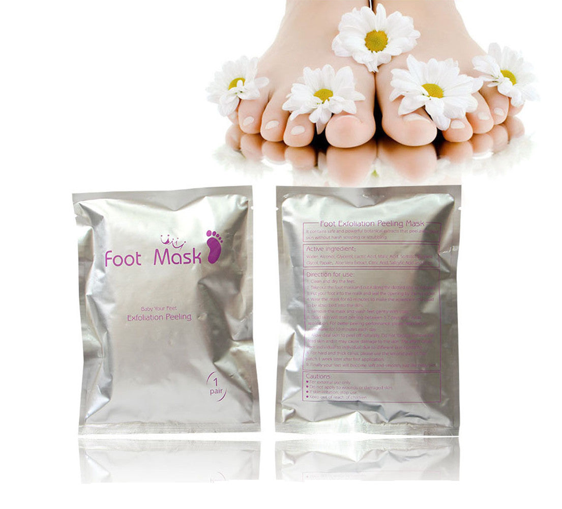 2 Pair Aichun Exfoliating Foot Peeling Feet Mask Relieve Callus Peel