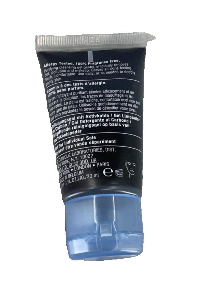 Clinique Charcoal Cleansing Gel 1 oz for Purifying Skin - New