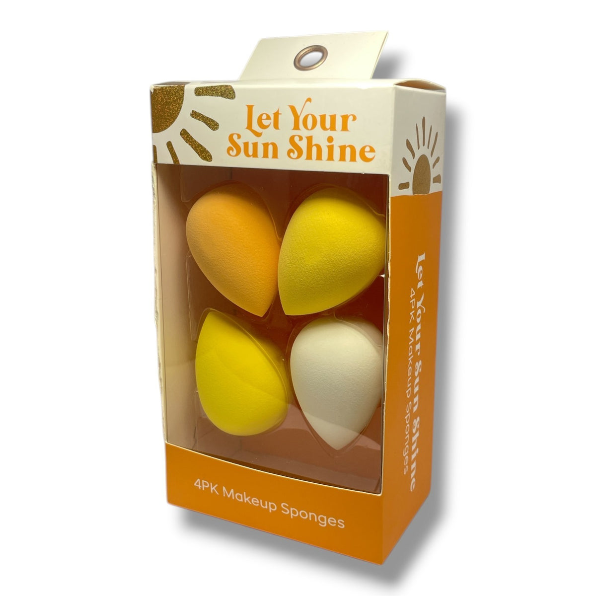 Makeup Sponges Set - True Beauty Let Your Sun Shine 4-Pack Face Makeup Tools