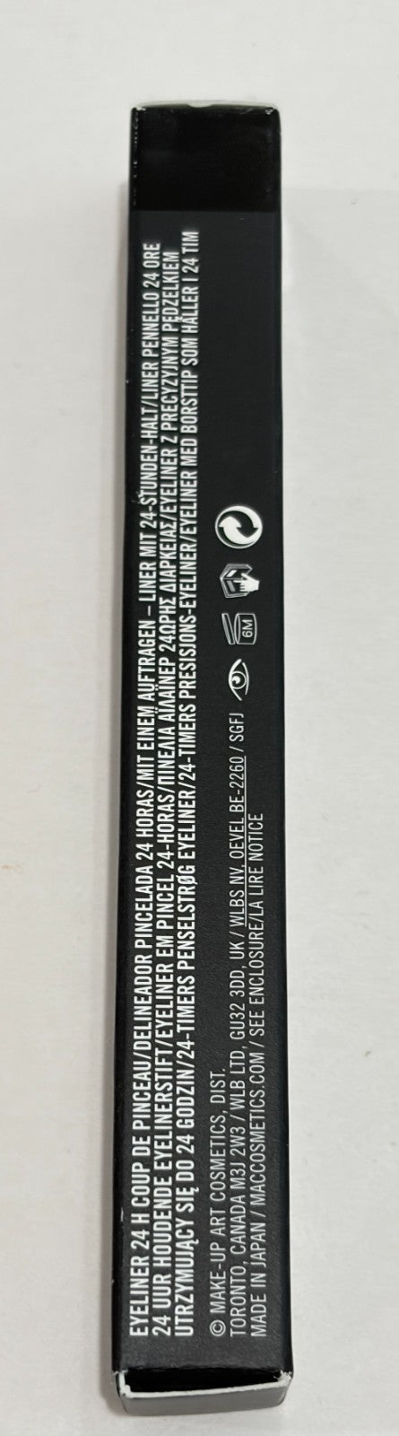 MAC Brushstroke 24-Hour Eyeliner Brush Black 0.02 oz / 0.67 g NIB